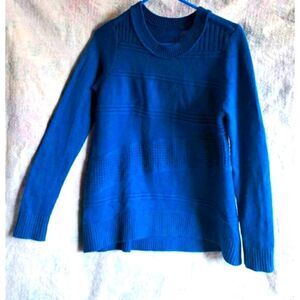 Diane von Furstenberg DVF AQUA BLUE cashmere Wool Sweater Womens Small